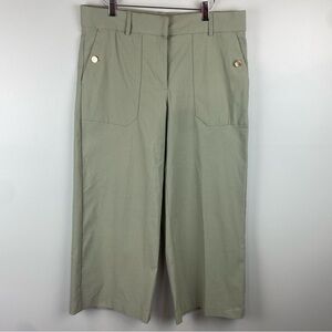 Haver & Blair Sage green High Waist Wide leg ankle crop Trousers size Large